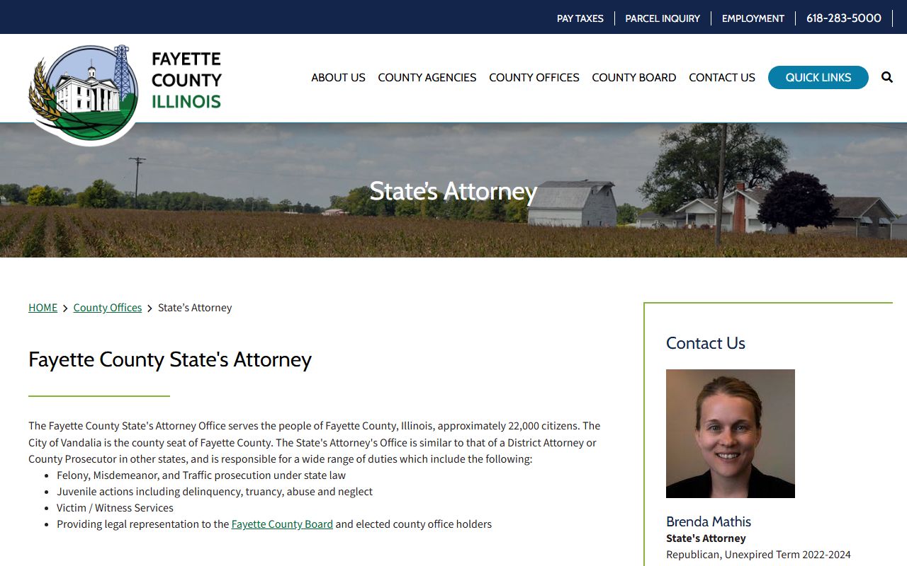 Fayette County court records State's Attorney charging office